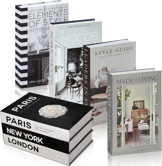 Accessori da libro pieghevole 7 pezzi - decorazioni per abitazione - ornamenti per salotto - libri per ufficio - decorazione di casa - decorazione per tavolo da salotto - decorazione per copertina di libro