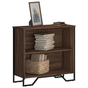 Libreria-Scaffale per Libri-Mobile di Stoccaggio Rovere Marrone 80x31x74,5 cm in Legno Multistrato