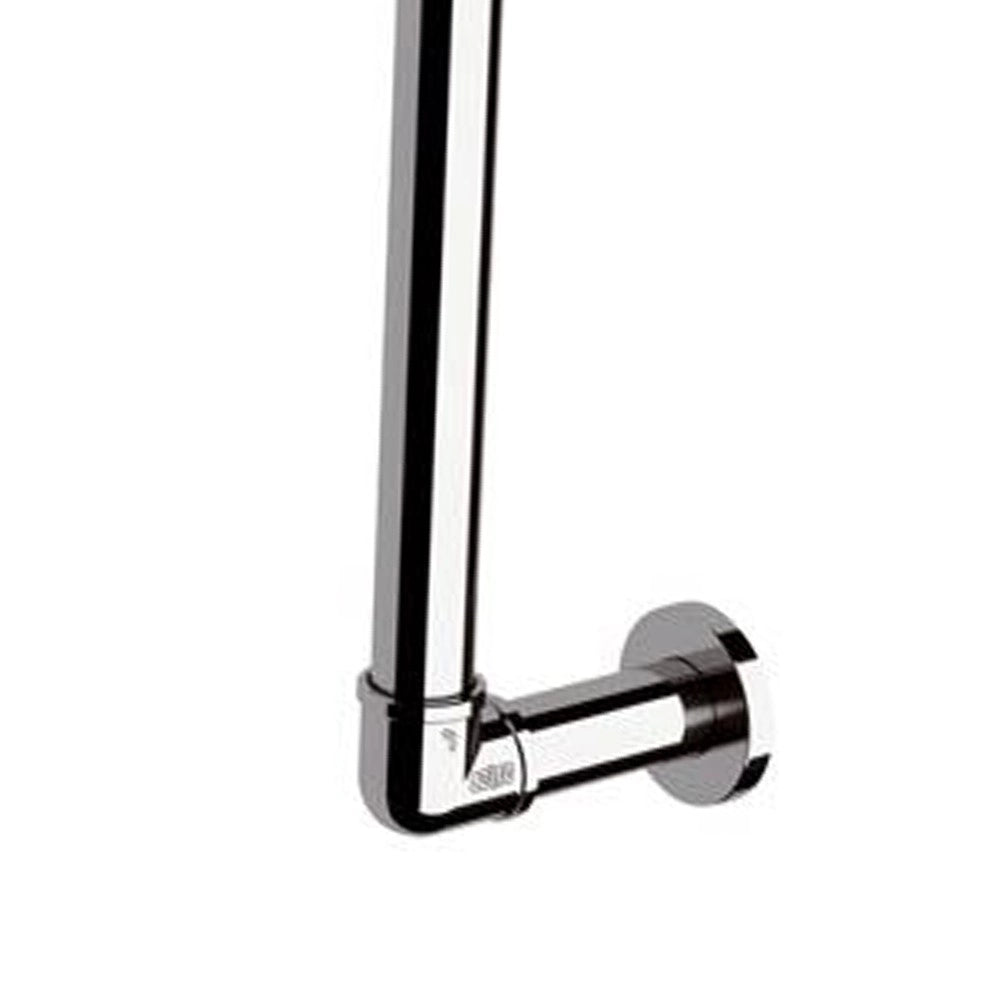 Sifone salvaspazio con piletta click-clack cromo