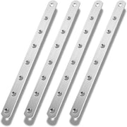 Connettori in legno Plus - Placche di connessione a L per armadi, tavoli e sedie - Set da 4 - Piastre di riparazione per stipiti - Piastre perforate durature con robuste viti - Connettori multifunzionali