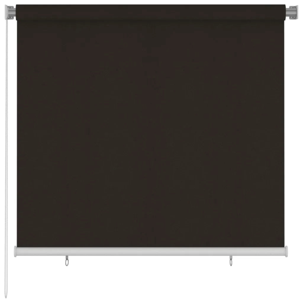 Tenda a Rullo per Esterni 160x140 cm Marrone HDPE