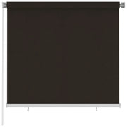 Tenda a Rullo per Esterni 160x140 cm Marrone HDPE