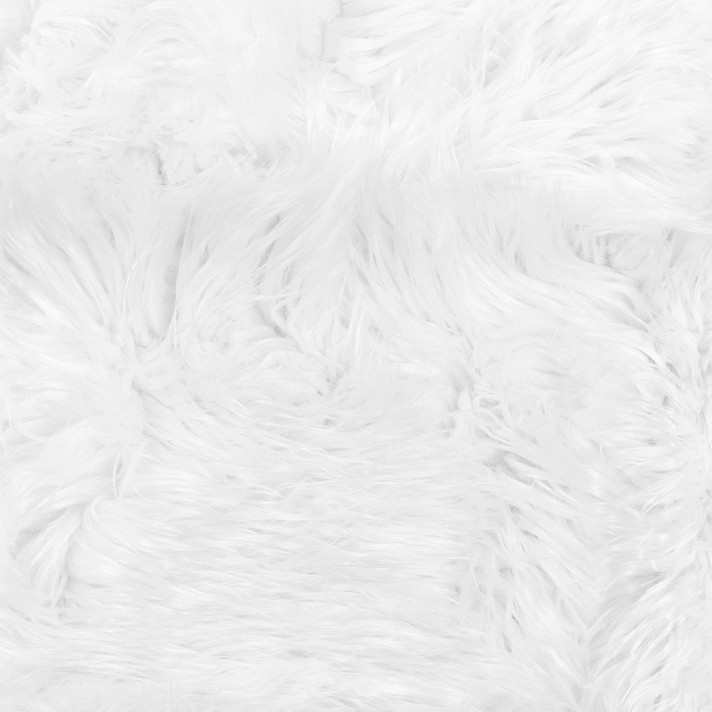 Coperta morbida in tessuto sintetico bianco 150 x 200 cm camera da letto salotto soggiorno