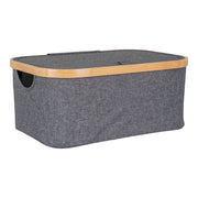 Scatola Portaoggetti Noto, Grigio, Poliestere, 38x26x16 cm