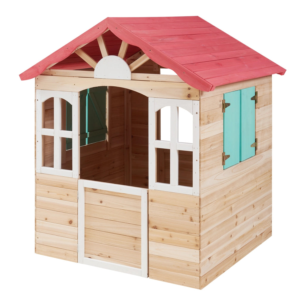 Casetta Giocattolo Lulä da Esterno in Legno di Abete 130x115x101 cm casa.pro
