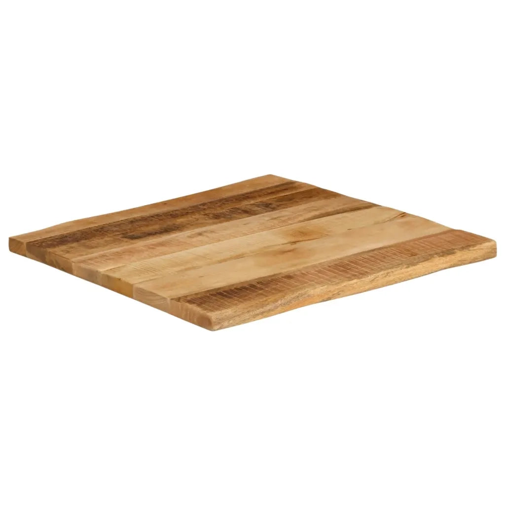vidaXL Piano Tavolo Bordi Vivi 60x60x2,5cm Legno Massello Mango Grezzo