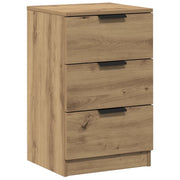 Comodino | Armadio da Notte | Mobiletto da notte Rovere Artigianale 40x36x65 cm in Legno Multistrato