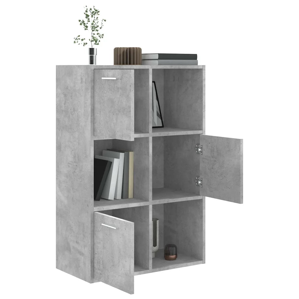 Armadietto Grigio Cemento 60x29,5x90 cm in Legno Multistrato 801138