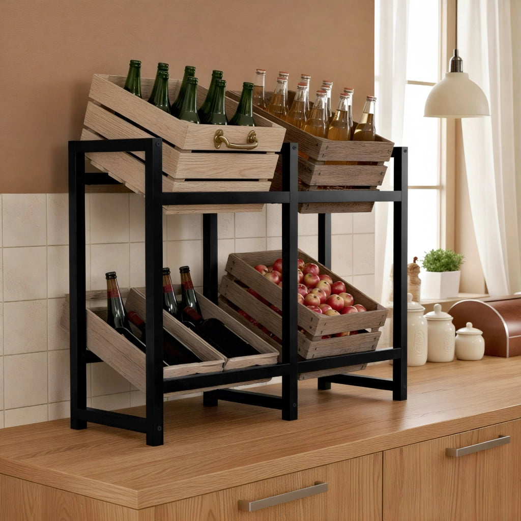 4er Stand per contenitori per capre Stack 4
