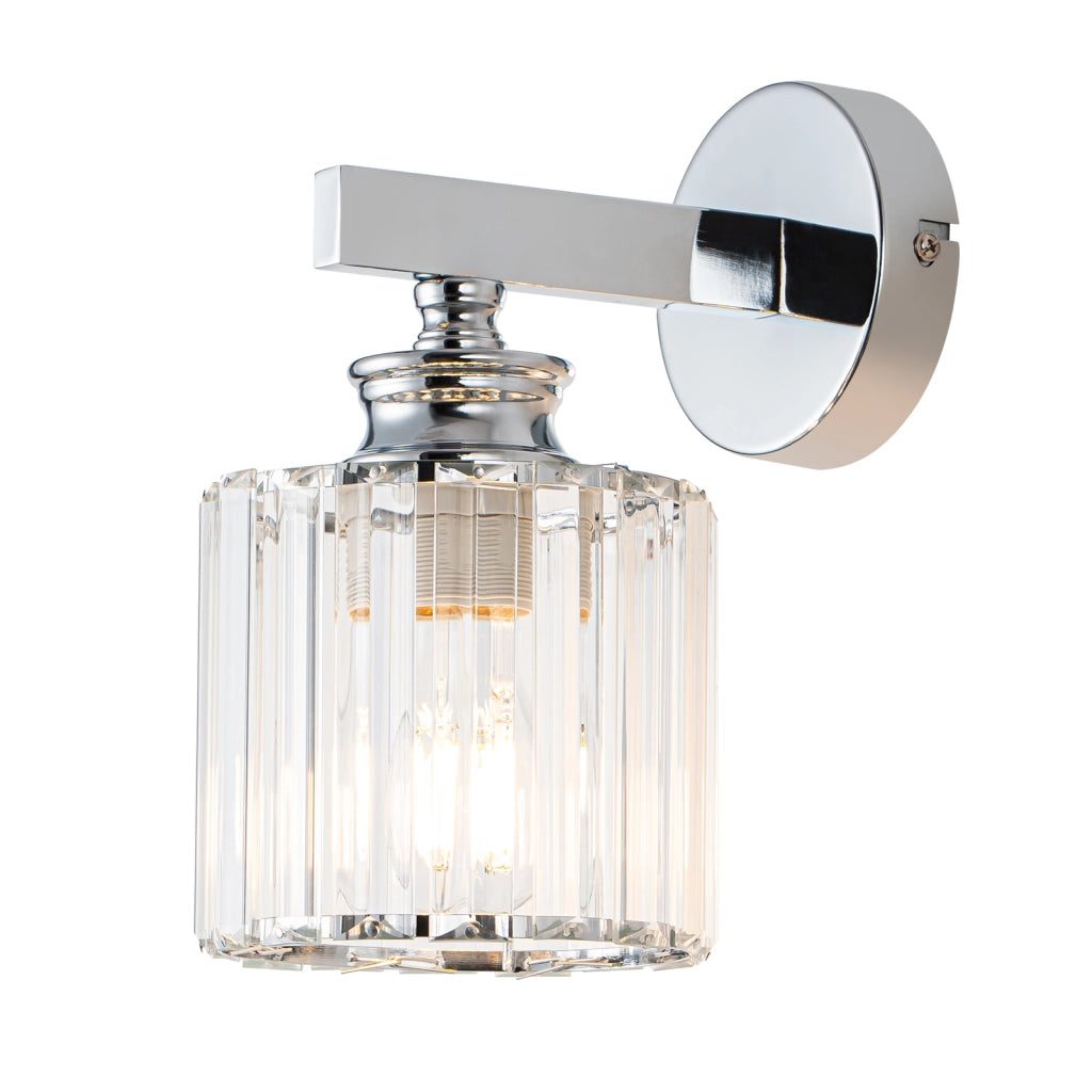 ZMH Lampada da Parete Moderna in Cristallo E27 da Interno per Comodino Corridoio Scala Camera da Letto Senza Lampadina