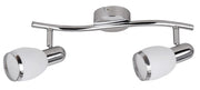 Faretto parete/soffitto cromo/bianco E14 2x40W Elite 6061 Rabalux