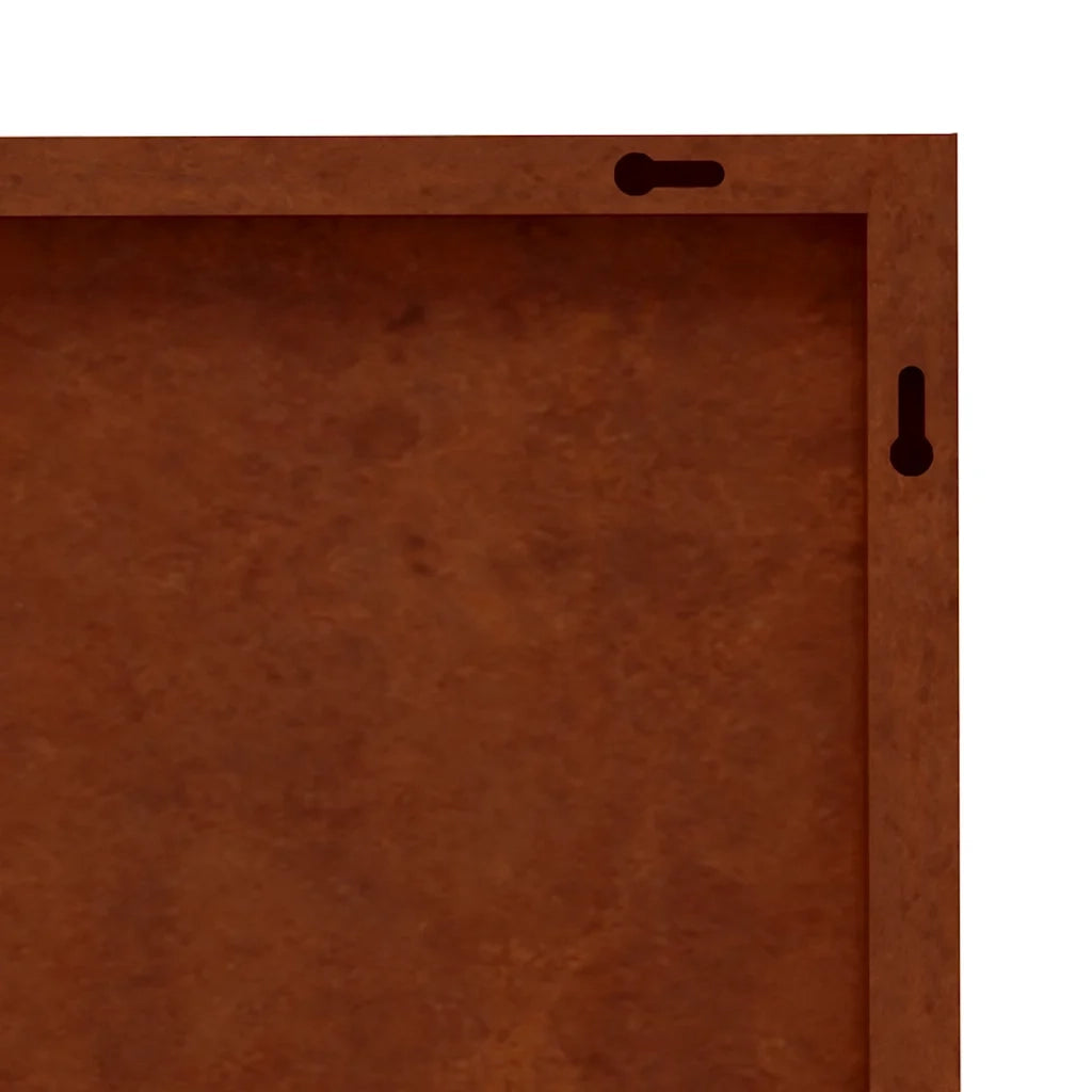 Decorazione Muro da Giardino 105x55 cm Bamb¨´ in Acciaio Corten CFW3807587