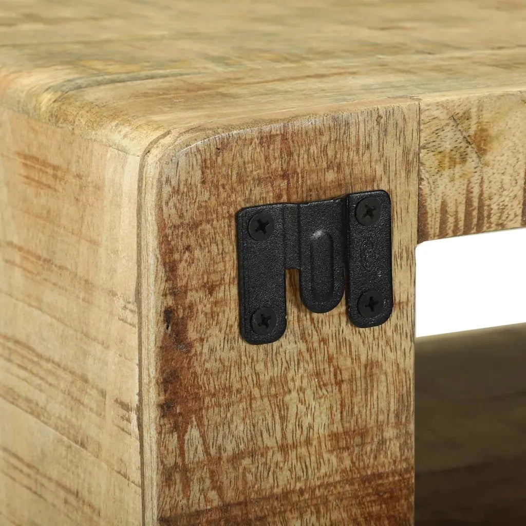 Mobile TV-Credenza per TV-Console TV Marrone 80 x 32 x 36 cm Legno massello di mango
