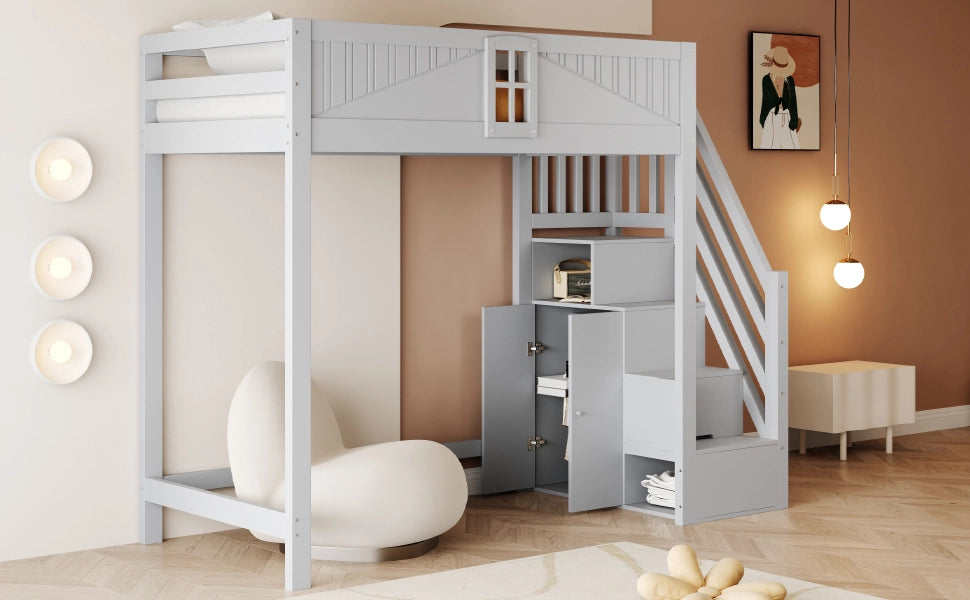letto a castello legno grigio 90 x 200 cm