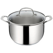Lagostina 010282020522 Talento Lagotherm Pentola con coperchio acciaio inox 18-10 22 cm induzione gas lavastoviglie colore Acciaio inox