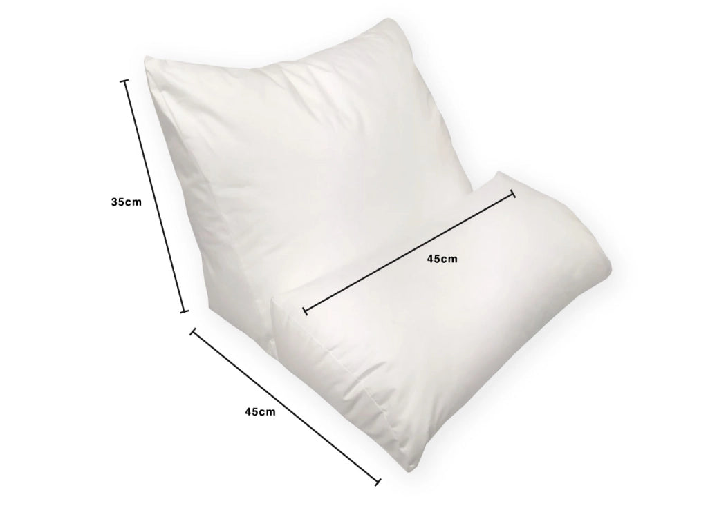 Cuscino Ergonomico Posturale Decapillow 10 Usi 1 Cuscino Multi Posizione Sostegno Gambe Spalle - Cuscino Con Federa - Bianco