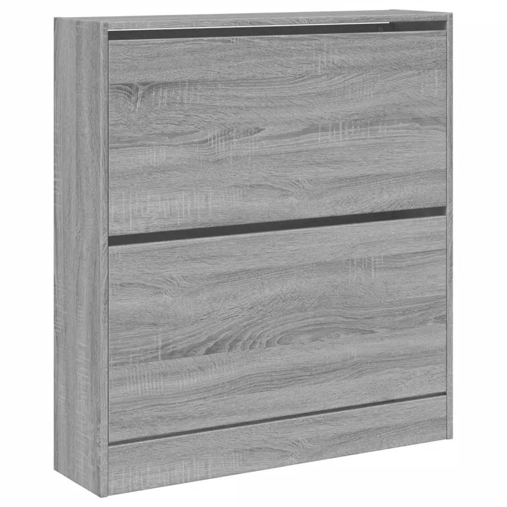 Scarpiera Grigio Sonoma 80x21x87,5 cm in Legno Multistrato 839922