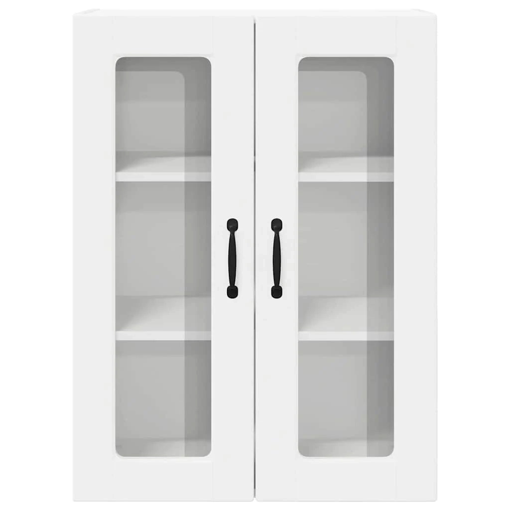 Moderno mobile da cucina a parete con pratico spazio di archiviazione 60 x 31 x 80 cm in legno ingegnerizzato bianco 02_0054428