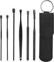 Set di Pulizia Cerume Auricolare con Spirale a U per RVS Portatile per Rimozione Cerume Auricolare