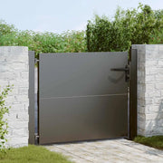 vidaXL Cancello da giardino con blocco Nero 105 x 100 cm