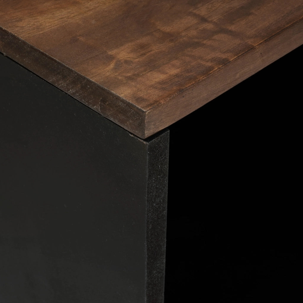 Mobile 80x33.5x75 cm Legno Solido Mango