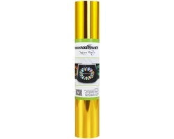 Vinile Adesivo per Artigianato in Oro Chrome - 1 x 15 m x 15 m