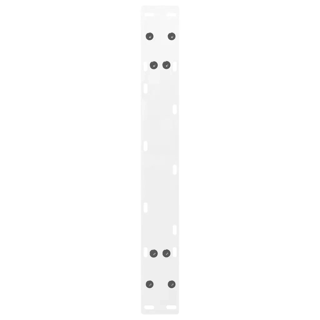 vidaXL Gambe per Tavolino da Caffè a Forma di A 2 pz Bianche 60x(30-31) cm Acciaio