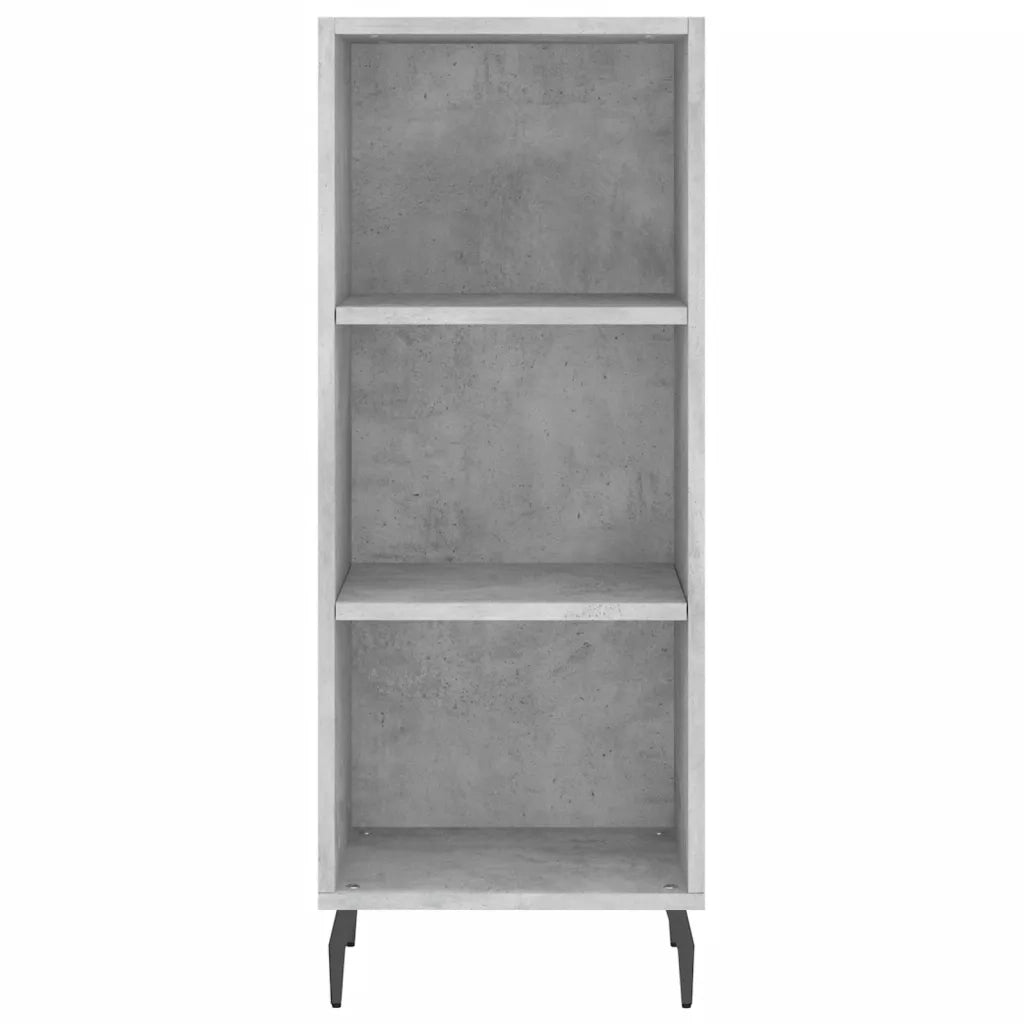 Credenza-Buffet-Armadio da cucina Grigio Cemento 34,5x34x180 cm in Legno Multistrato 704377