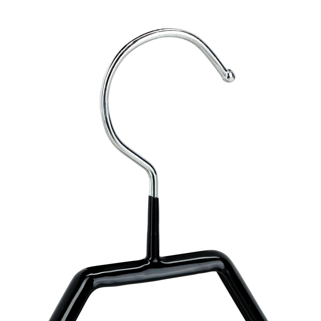 Set di 10 grucce antiscivolo nere per abiti 13_0000745