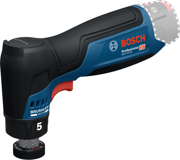 Bosch GEX 12V-32 – Levigatrice Roto-Orbitale 12 V, Pad 32 mm, Solo Corpo