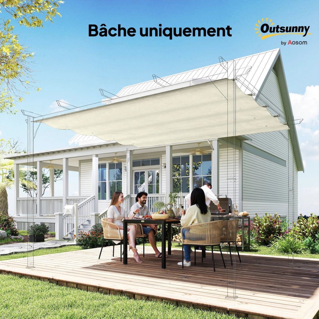 Tenda da sole pergola 3x2 m ¨C zephmum ¨C grigio antracite