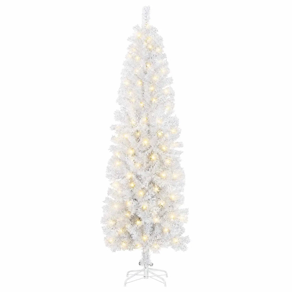 Albero di Natale Artificiale Sottile 180 cm 300 LED 3461037