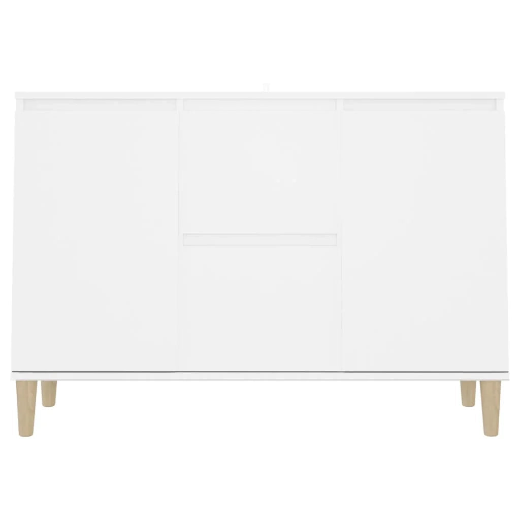 Buffet credenza cassettiera armadio mobile contenitore organizer per cucina soggiorno salotto 101 x 35 x 70 cm legno ingegnerizzato bianco 02_0030172