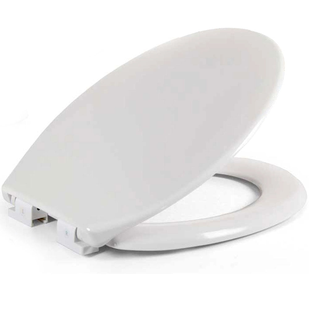 Copriwater Universale Copri WC Coprivaso Chiusura Lenta Sedile Bianco 37x44 cm