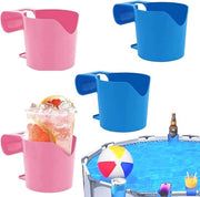Accessori per piscine - Bicchieri per piscine in plastica - Bicchiere per lato piscina contenitore bevande - Bicchiere per piscina spa - Accessori per piscine - 4 pezzi