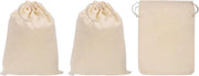 Borse per il trasporto del denaro con cordoncino e borse per le valute - Beige - 20x15 cm - per depositi bancari e borse di regalo