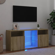 Mobile Porta TV con Luci LED Rovere Sonoma 120x30x50 cm cod mxl 7000