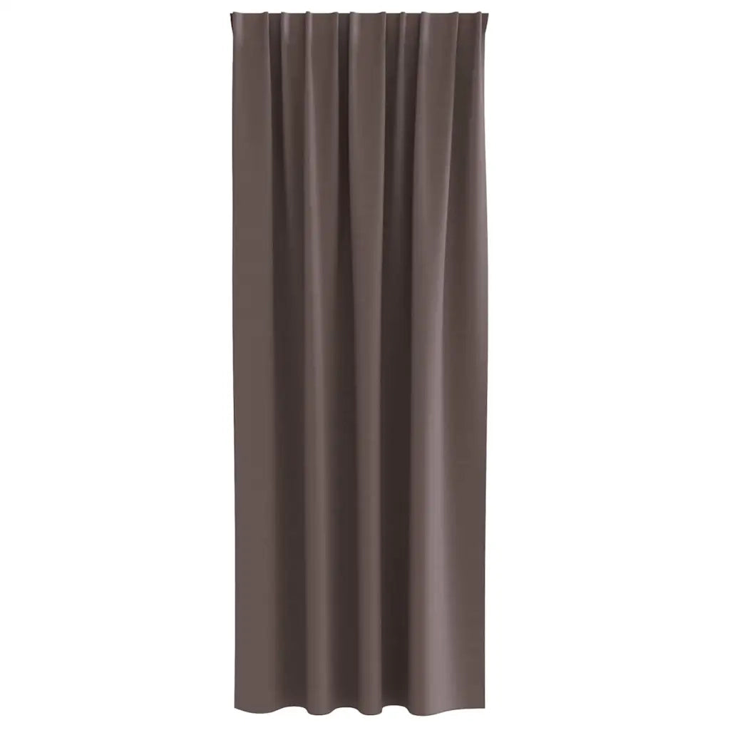 Tende Blackout con Anelli 2 pcs Marrone Scuro 225 x 140 cm 4107445