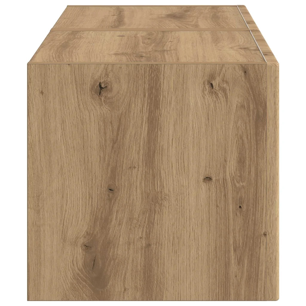 Mobile TV da parete 2 pcs Rovere Artigianale 39 x 31 x 29,5 cm