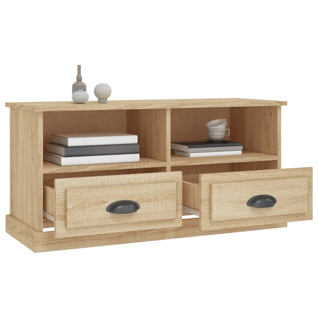 Mobile Porta TV Rovere Sonoma 93x35,5x45cm in Legno Multistrato 816467