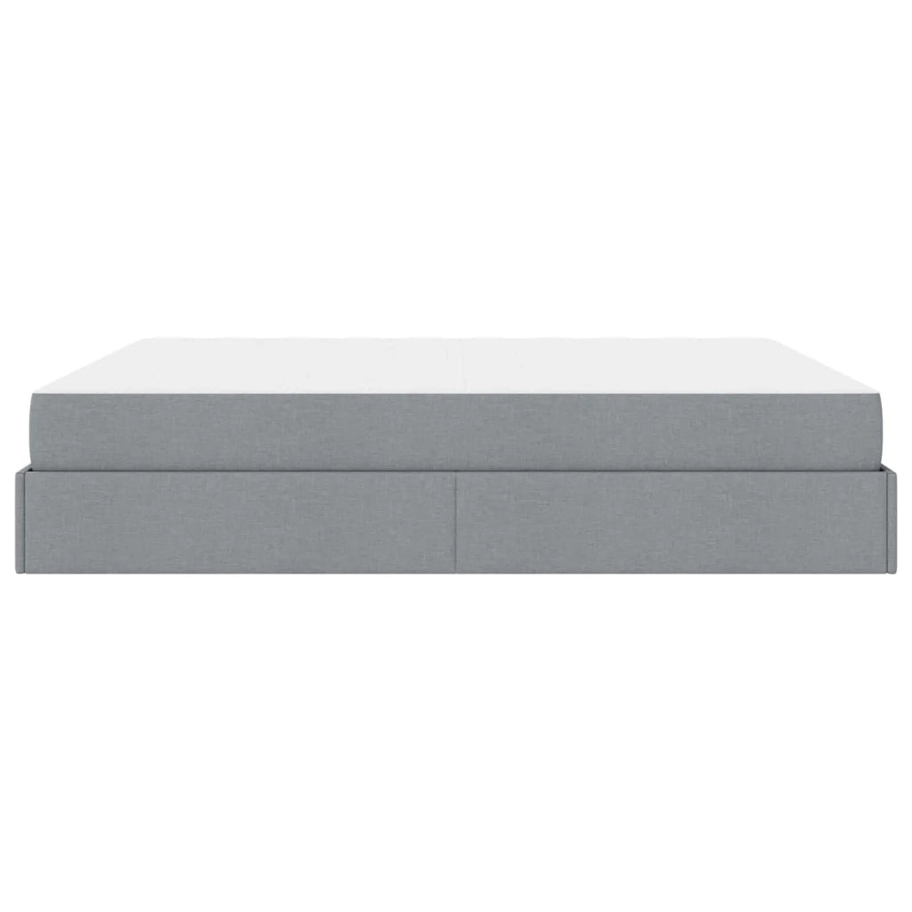 Struttura letto con materasso 2 pcs Grigio chiaro Tessuto 3399508