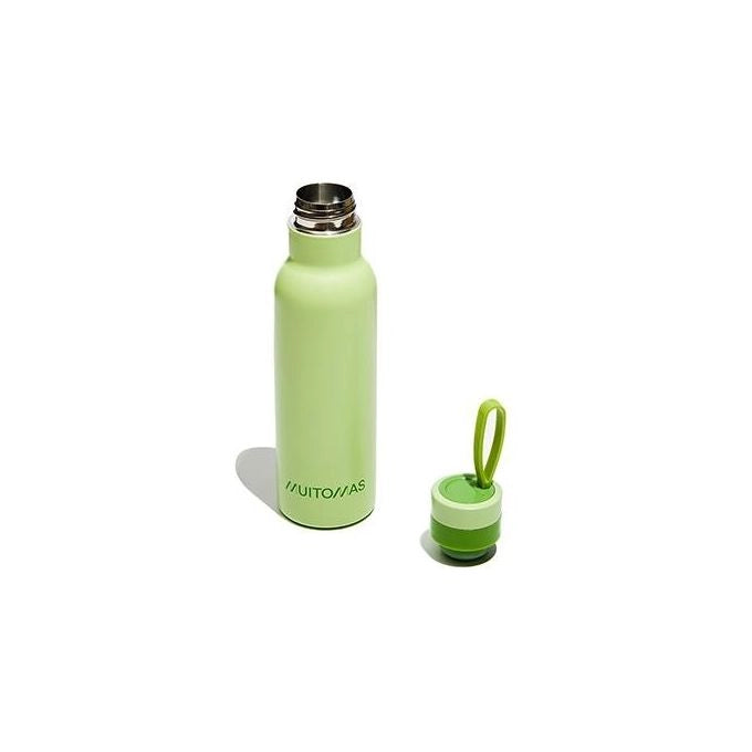 Muitomas WBOTTLELC500GN – Borraccia Termica 500 ml, Acciaio Inox, Doppia Parete sotto Vuoto, 24h freddo - 12h caldo, colore Verde Salvia