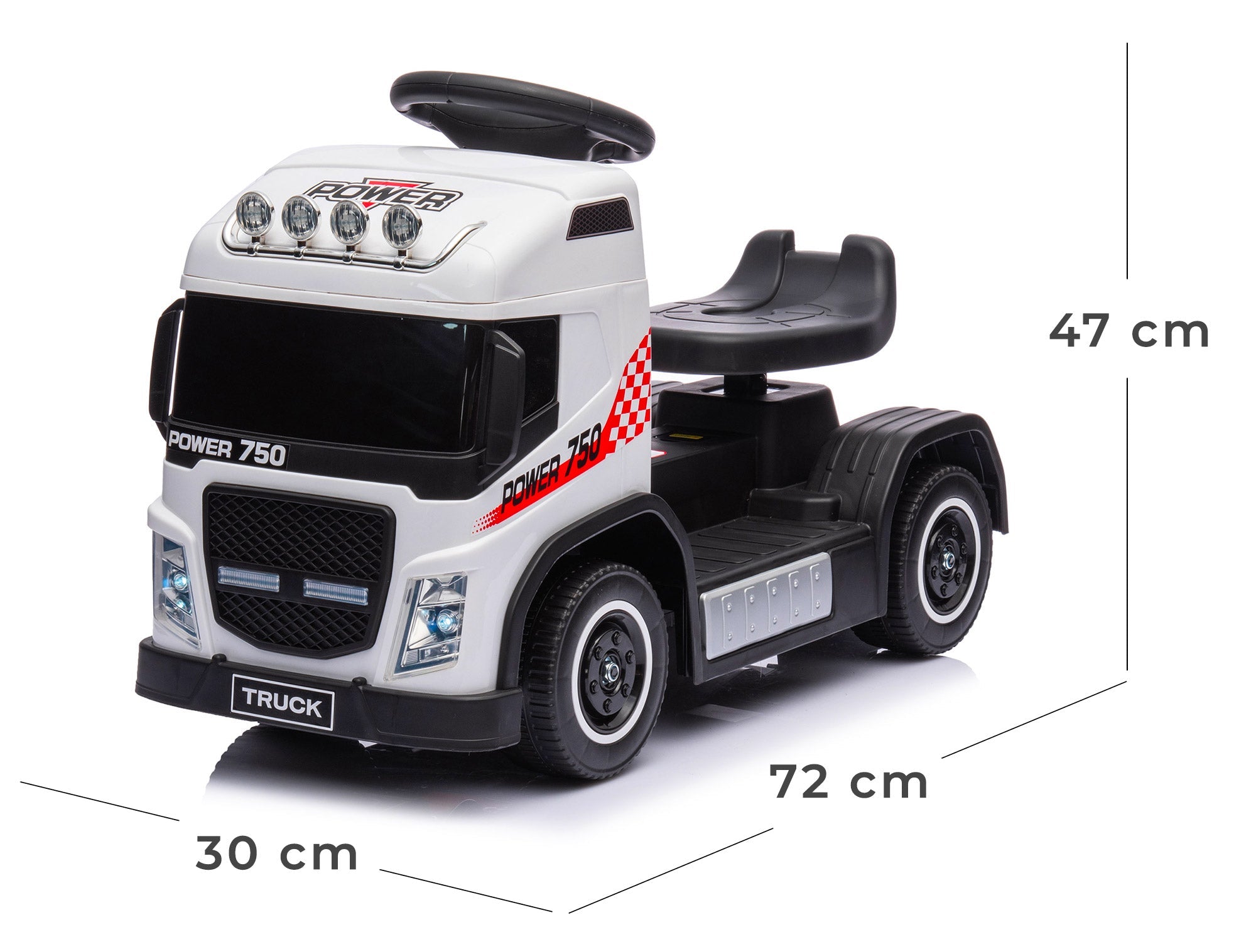 Camion Elettrico per Bambini 6V Small Truck Bianca