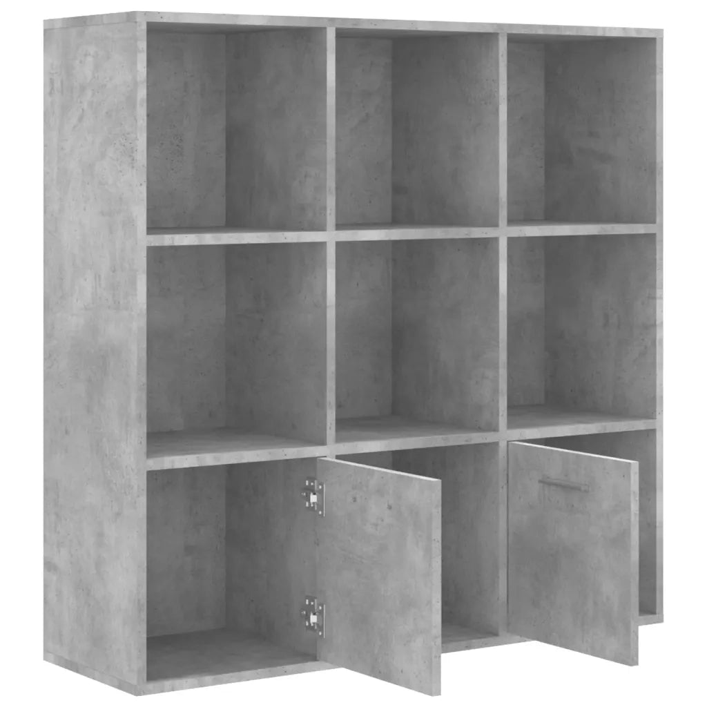 Libreria Grigio Cemento 98x30x98 cm in Legno Multistrato 801120