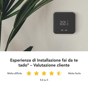 TADO¬∞ termostato kit di base V3+. Termostato Intelligente Wireless. Compatibile con Alexa e Google Assistant. Nero