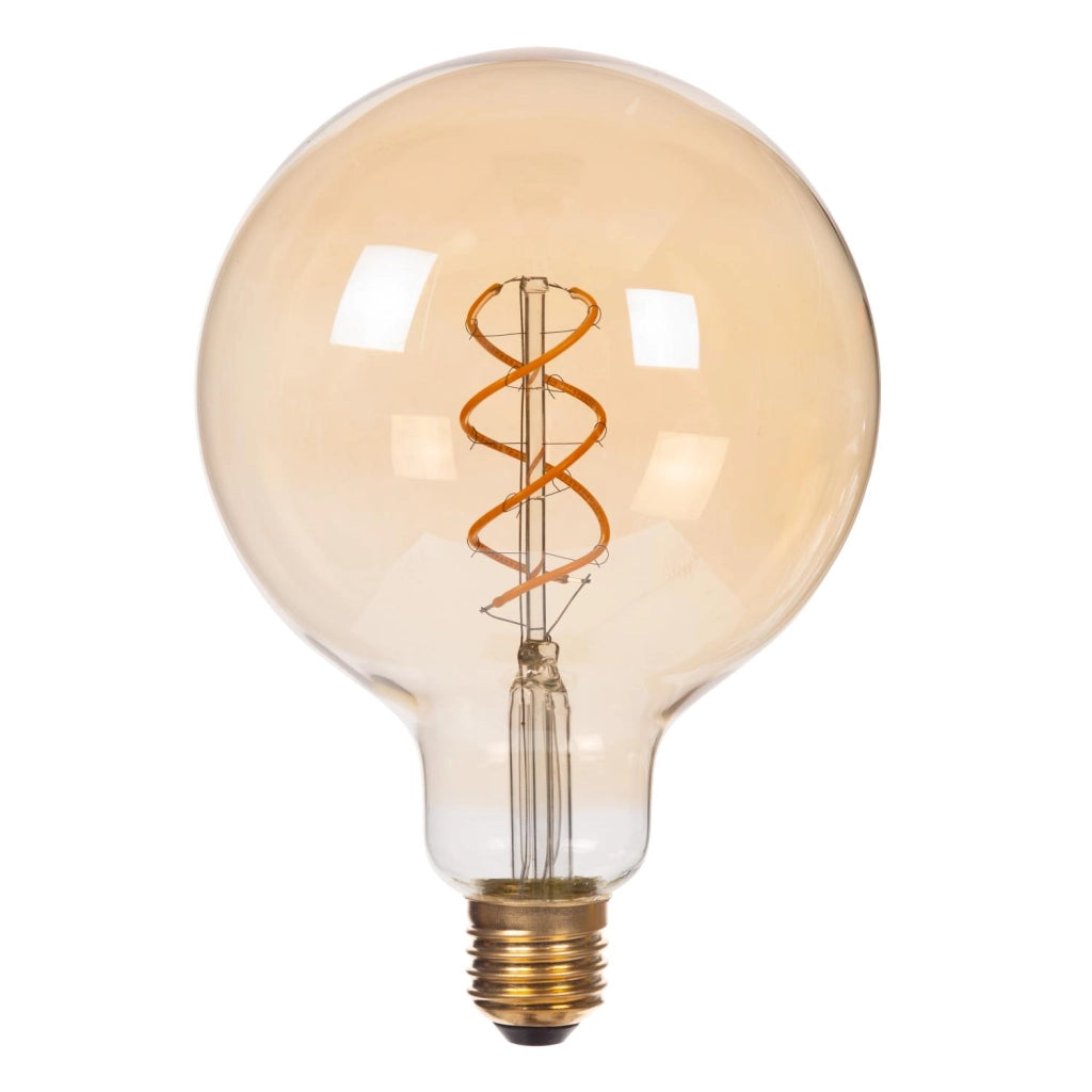 Lampadina LED filament E27 4,9W ambra sfera Lucide