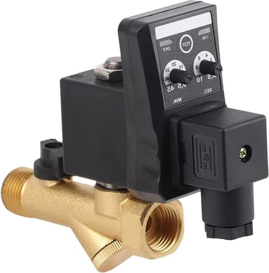 Valvola di scarico automatica - regolatore digitale compressore - gestione aria - condensato - compressore aria - AC 230 V.