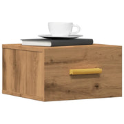 Comodini a Muro 2 pz Rovere Artigianale 35x35x20 cm 857066