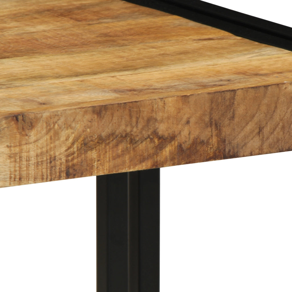 Tavolino da caffÃ¨ 40x50x38 cm in legno massello grezzo di mango