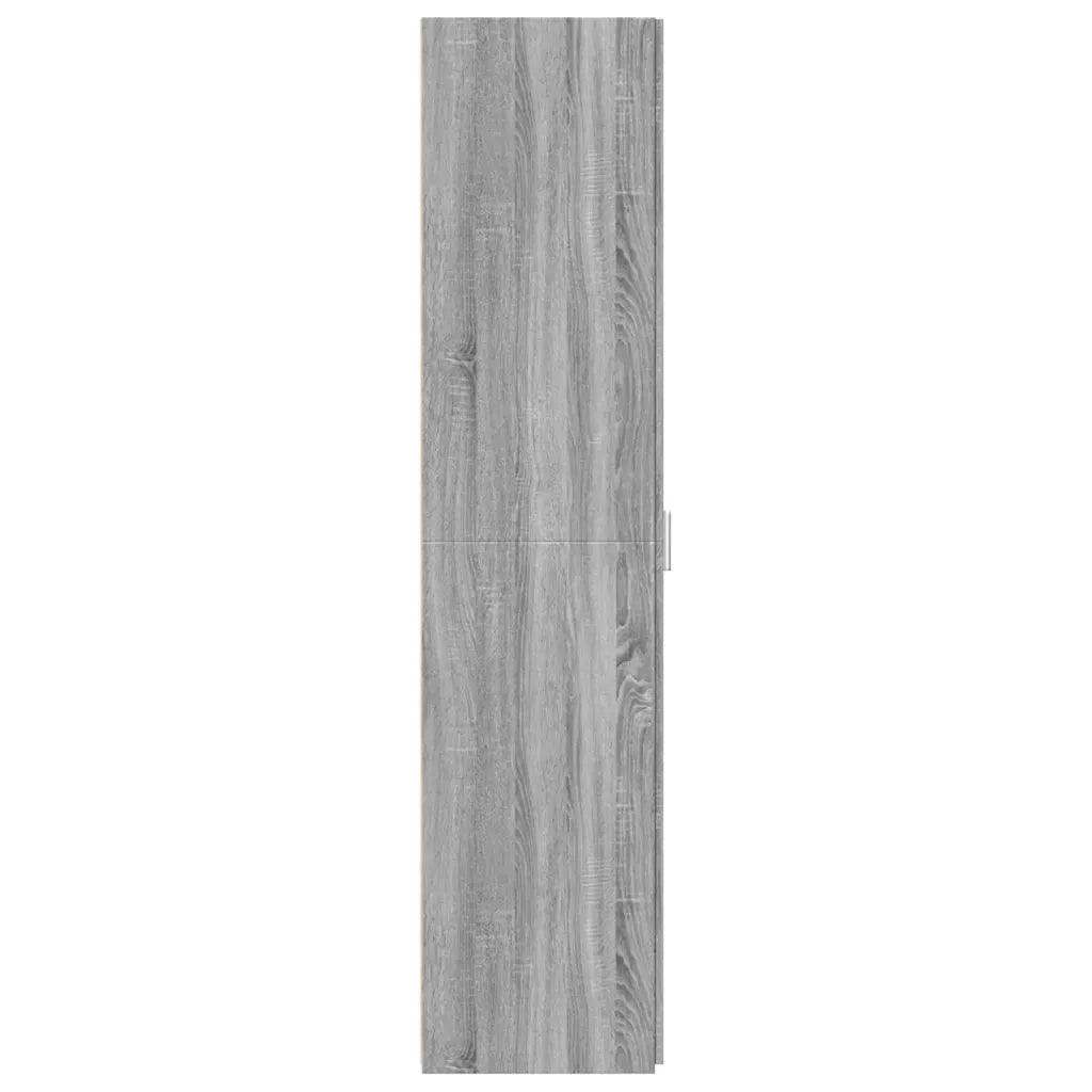 Credenza Grigio Sonoma 30x42,5x185 cm in Legno Ingegnerizzato